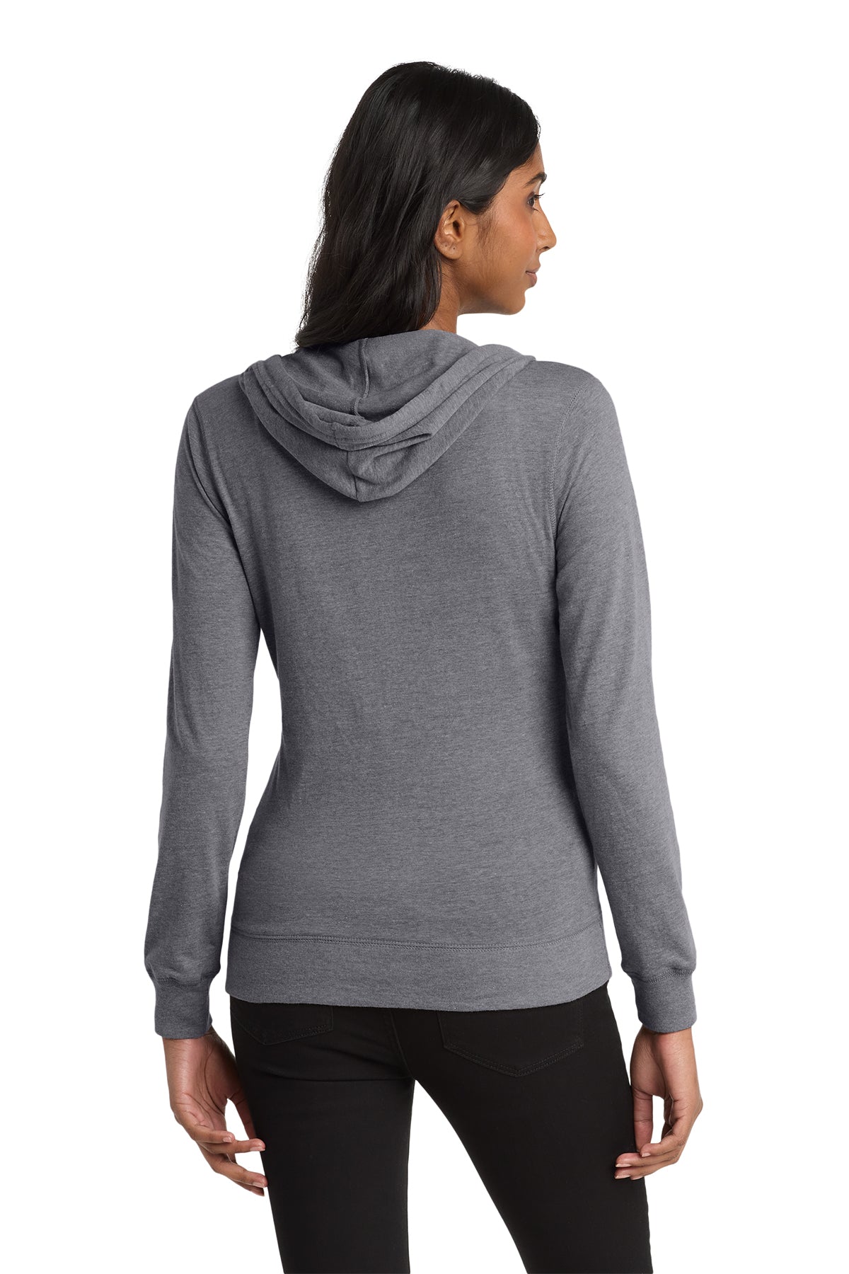 District ® Women’s Fitted Jersey Full-Zip Hoodie