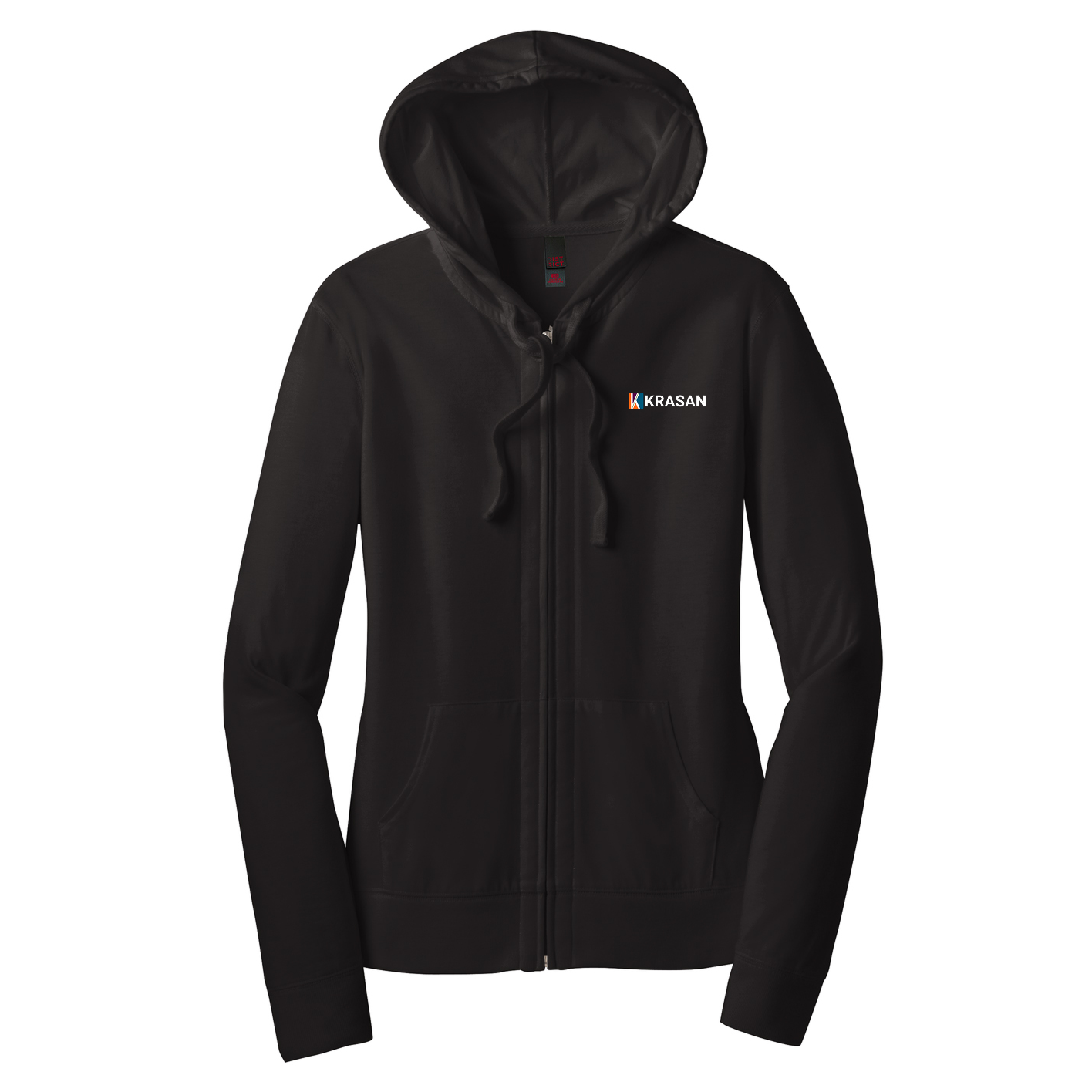District ® Women’s Fitted Jersey Full-Zip Hoodie